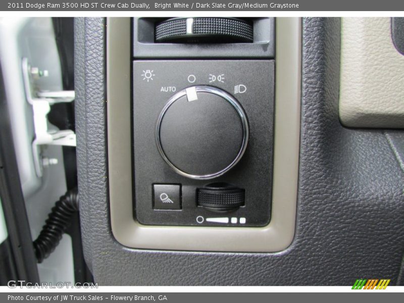 Bright White / Dark Slate Gray/Medium Graystone 2011 Dodge Ram 3500 HD ST Crew Cab Dually