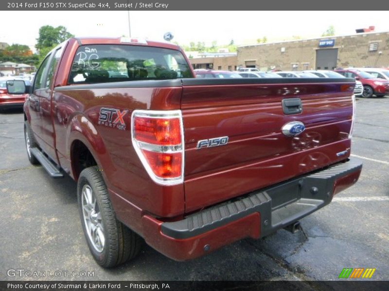 Sunset / Steel Grey 2014 Ford F150 STX SuperCab 4x4