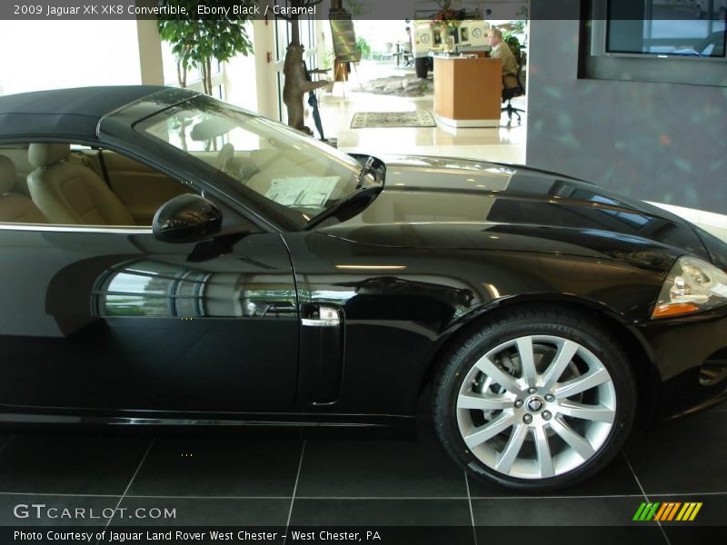 Ebony Black / Caramel 2009 Jaguar XK XK8 Convertible