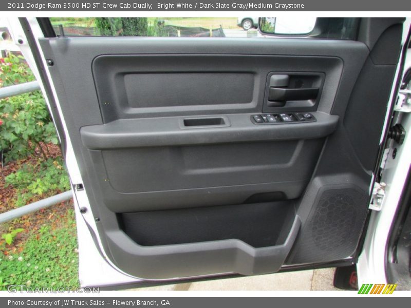 Bright White / Dark Slate Gray/Medium Graystone 2011 Dodge Ram 3500 HD ST Crew Cab Dually
