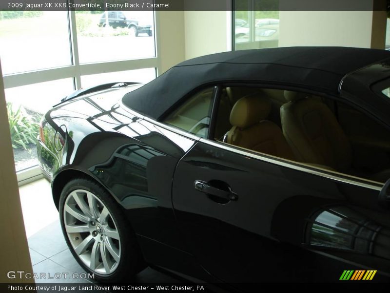 Ebony Black / Caramel 2009 Jaguar XK XK8 Convertible