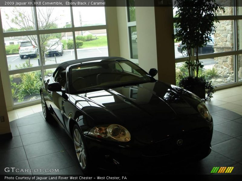 Ebony Black / Caramel 2009 Jaguar XK XK8 Convertible