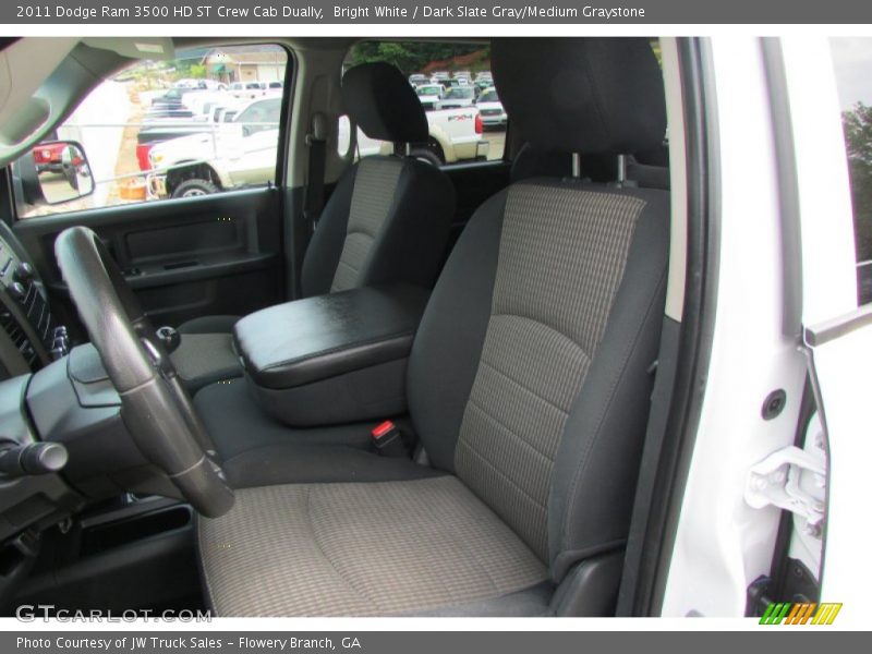 Bright White / Dark Slate Gray/Medium Graystone 2011 Dodge Ram 3500 HD ST Crew Cab Dually