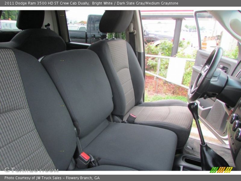 Bright White / Dark Slate Gray/Medium Graystone 2011 Dodge Ram 3500 HD ST Crew Cab Dually