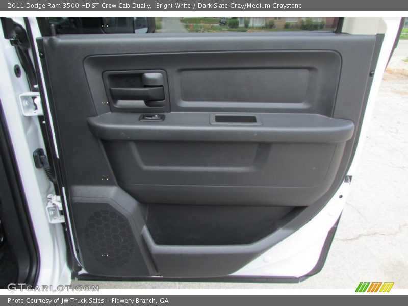 Bright White / Dark Slate Gray/Medium Graystone 2011 Dodge Ram 3500 HD ST Crew Cab Dually