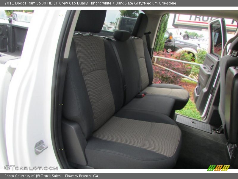 Bright White / Dark Slate Gray/Medium Graystone 2011 Dodge Ram 3500 HD ST Crew Cab Dually