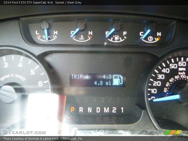 Sunset / Steel Grey 2014 Ford F150 STX SuperCab 4x4
