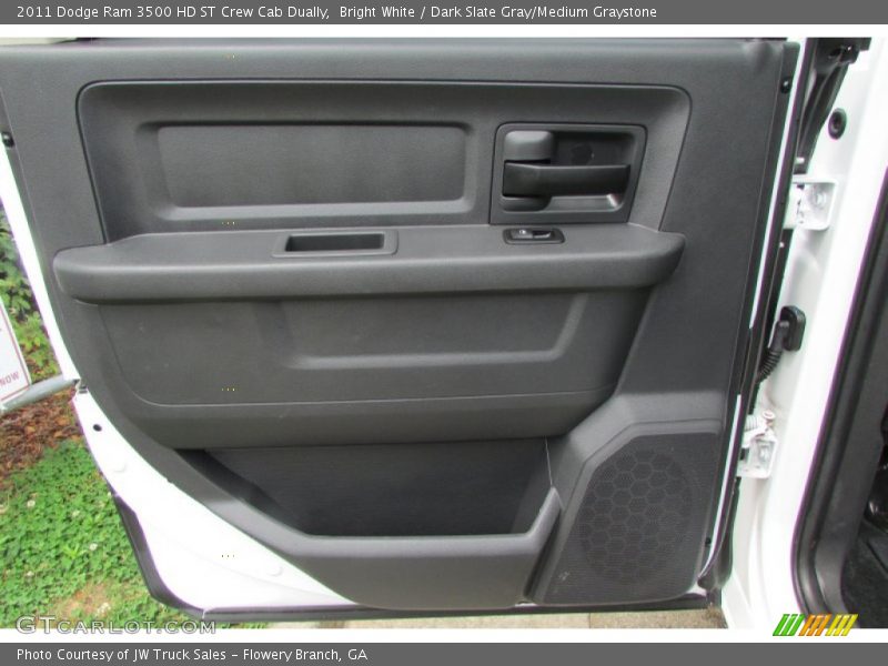 Bright White / Dark Slate Gray/Medium Graystone 2011 Dodge Ram 3500 HD ST Crew Cab Dually