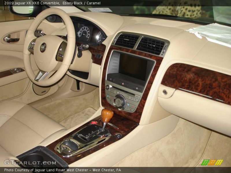 Ebony Black / Caramel 2009 Jaguar XK XK8 Convertible