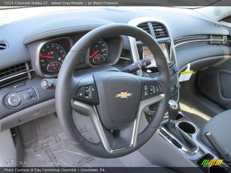 Ashen Gray Metallic / Jet Black/Titanium 2014 Chevrolet Malibu LT