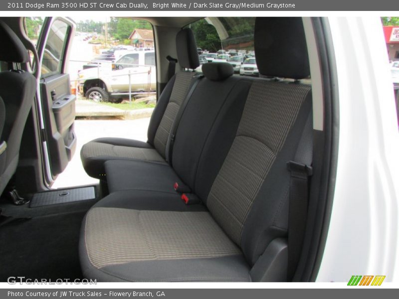Bright White / Dark Slate Gray/Medium Graystone 2011 Dodge Ram 3500 HD ST Crew Cab Dually