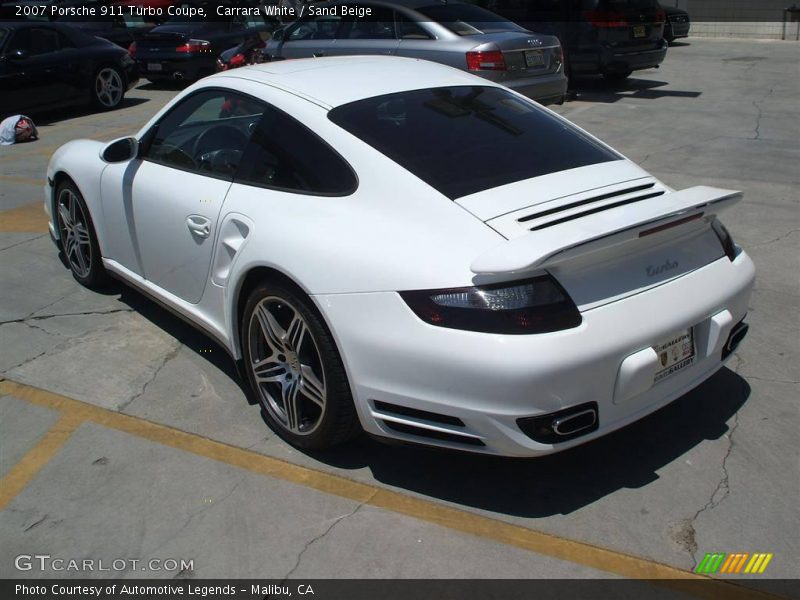 Carrara White / Sand Beige 2007 Porsche 911 Turbo Coupe