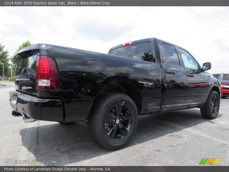 Black / Black/Diesel Gray 2014 Ram 1500 Express Quad Cab