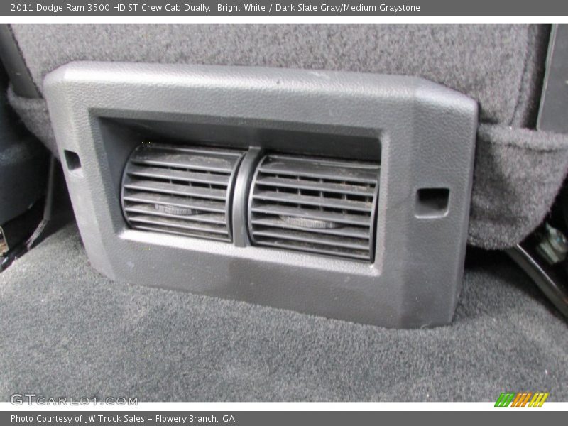 Bright White / Dark Slate Gray/Medium Graystone 2011 Dodge Ram 3500 HD ST Crew Cab Dually