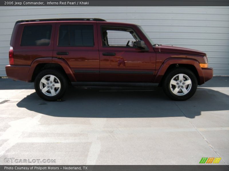 Inferno Red Pearl / Khaki 2006 Jeep Commander