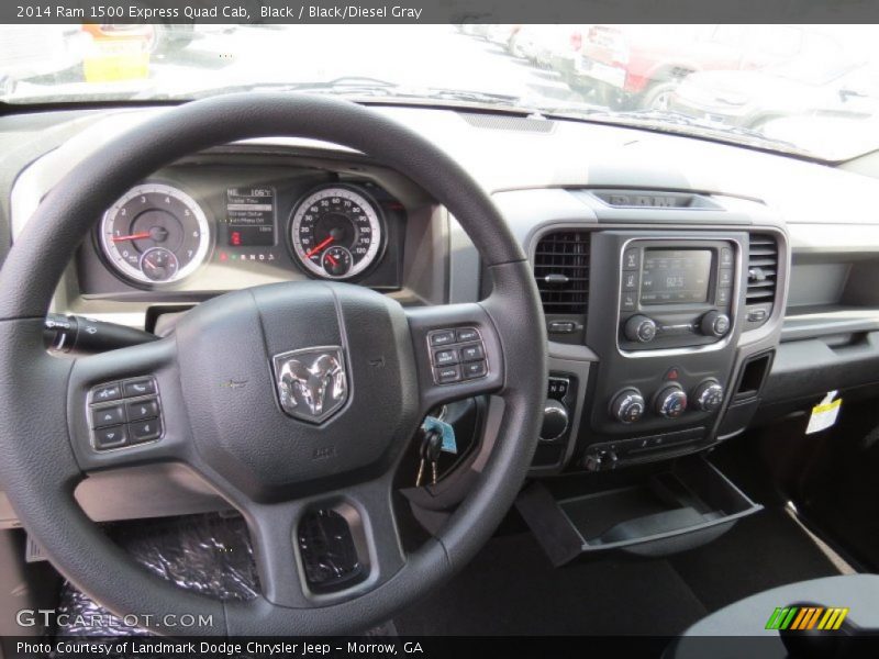 Black / Black/Diesel Gray 2014 Ram 1500 Express Quad Cab