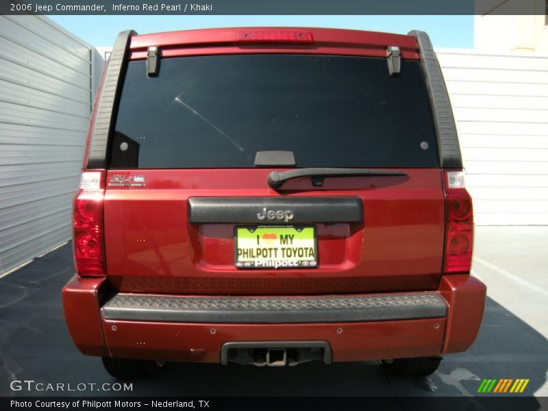 Inferno Red Pearl / Khaki 2006 Jeep Commander