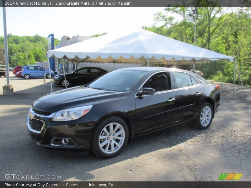 Black Granite Metallic / Jet Black/Titanium 2014 Chevrolet Malibu LT