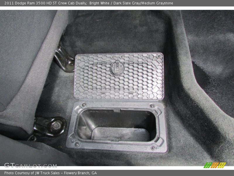 Bright White / Dark Slate Gray/Medium Graystone 2011 Dodge Ram 3500 HD ST Crew Cab Dually