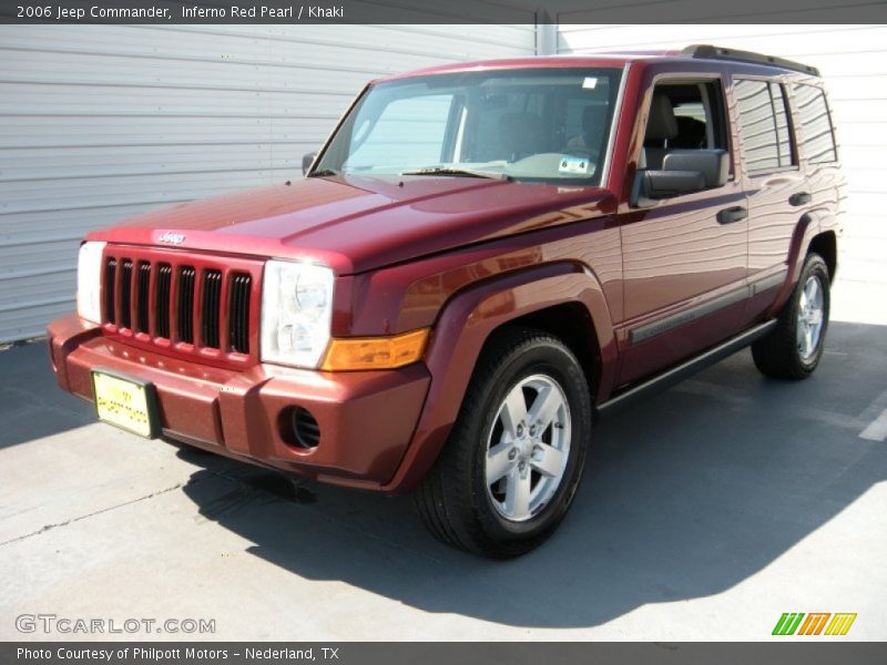 Inferno Red Pearl / Khaki 2006 Jeep Commander
