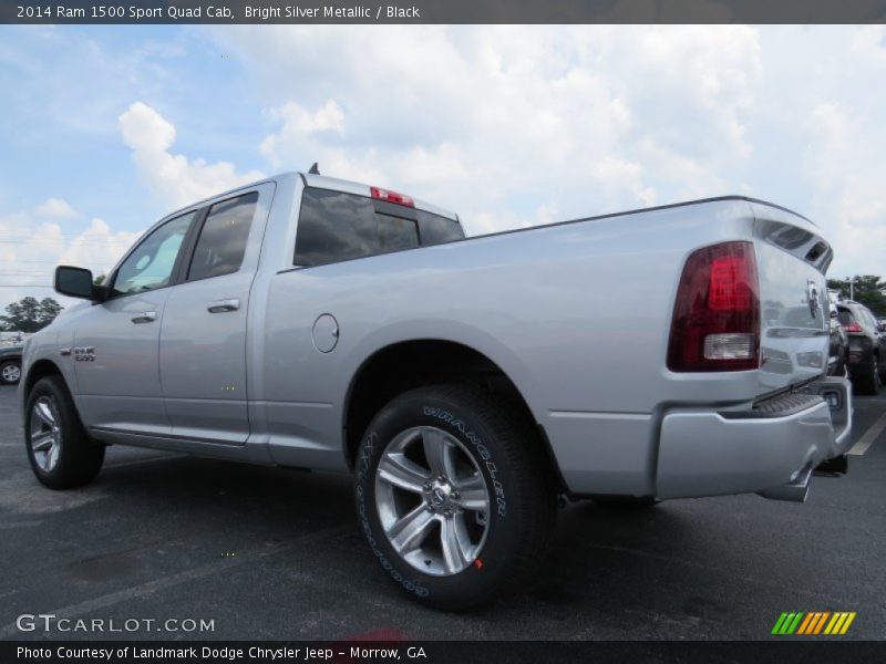 Bright Silver Metallic / Black 2014 Ram 1500 Sport Quad Cab