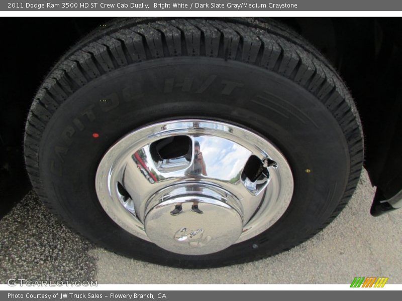 Bright White / Dark Slate Gray/Medium Graystone 2011 Dodge Ram 3500 HD ST Crew Cab Dually