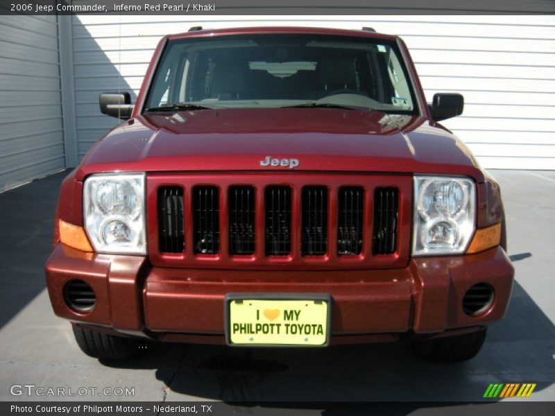 Inferno Red Pearl / Khaki 2006 Jeep Commander