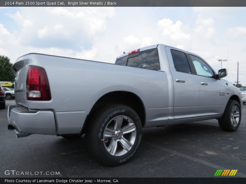 Bright Silver Metallic / Black 2014 Ram 1500 Sport Quad Cab