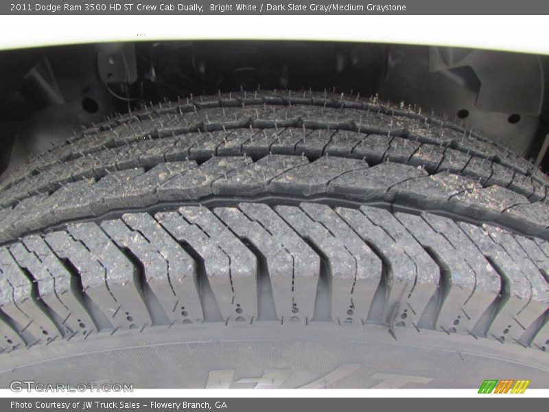 Bright White / Dark Slate Gray/Medium Graystone 2011 Dodge Ram 3500 HD ST Crew Cab Dually