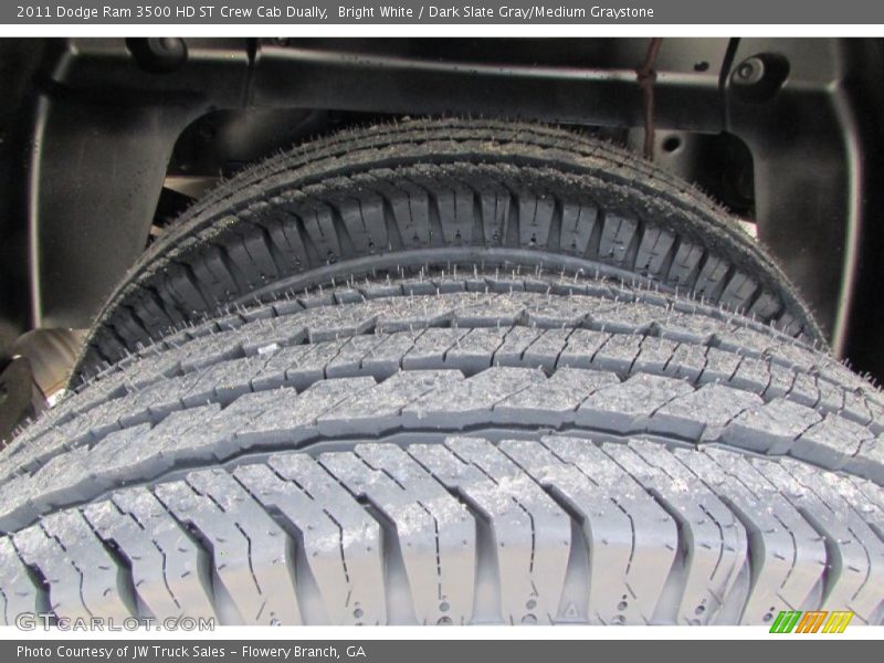 Bright White / Dark Slate Gray/Medium Graystone 2011 Dodge Ram 3500 HD ST Crew Cab Dually
