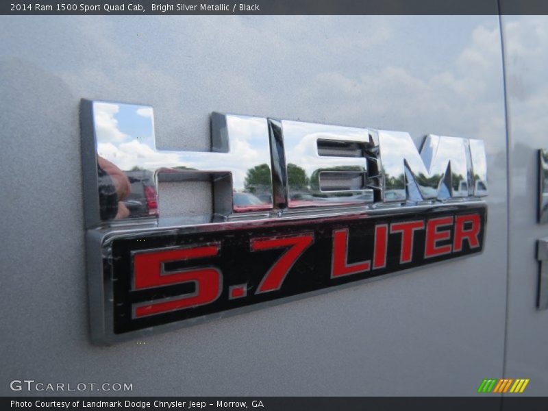 Bright Silver Metallic / Black 2014 Ram 1500 Sport Quad Cab