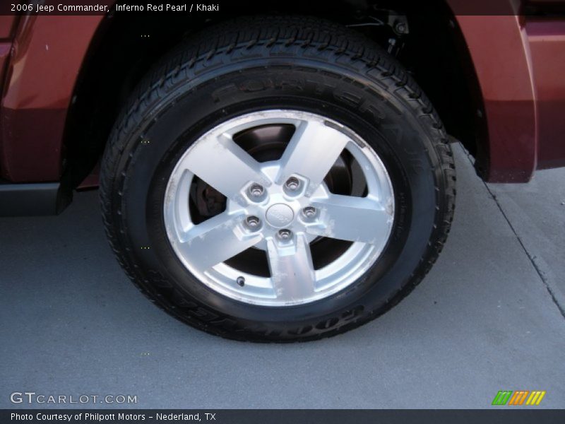 Inferno Red Pearl / Khaki 2006 Jeep Commander