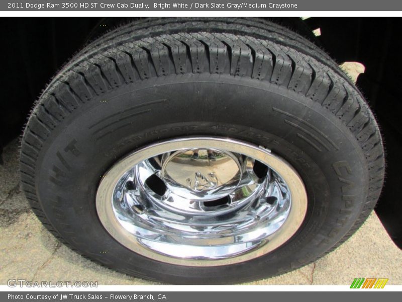 Bright White / Dark Slate Gray/Medium Graystone 2011 Dodge Ram 3500 HD ST Crew Cab Dually