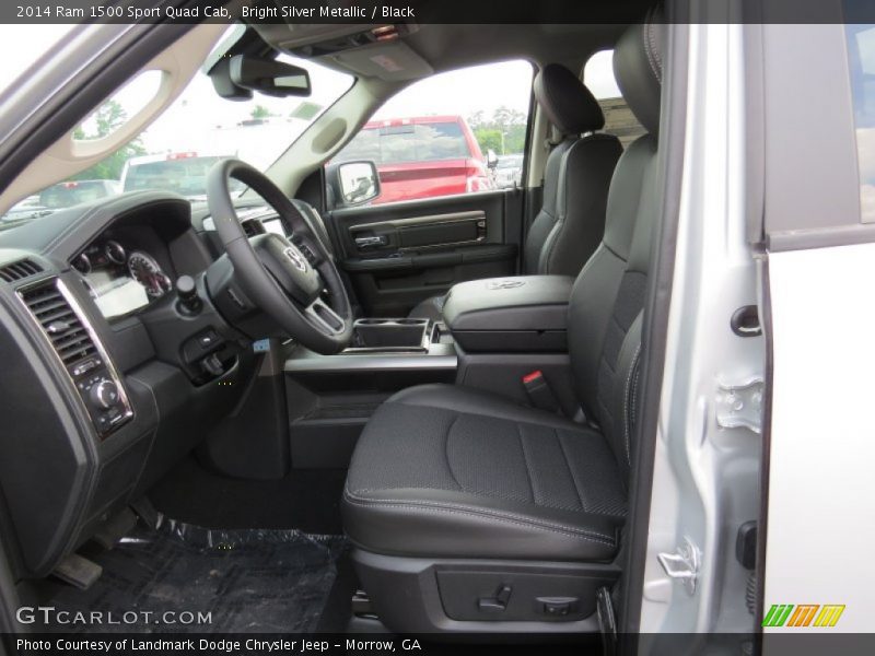 Bright Silver Metallic / Black 2014 Ram 1500 Sport Quad Cab