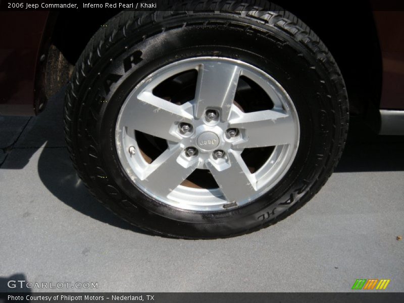 Inferno Red Pearl / Khaki 2006 Jeep Commander