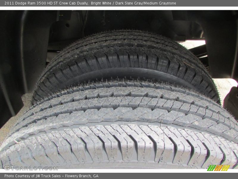 Bright White / Dark Slate Gray/Medium Graystone 2011 Dodge Ram 3500 HD ST Crew Cab Dually