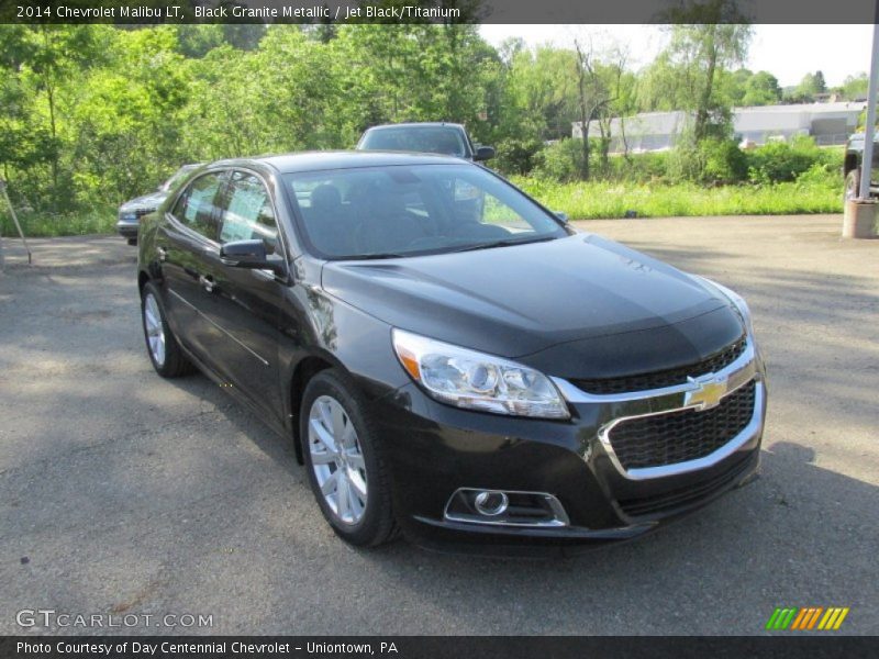 Black Granite Metallic / Jet Black/Titanium 2014 Chevrolet Malibu LT
