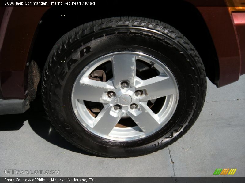 Inferno Red Pearl / Khaki 2006 Jeep Commander