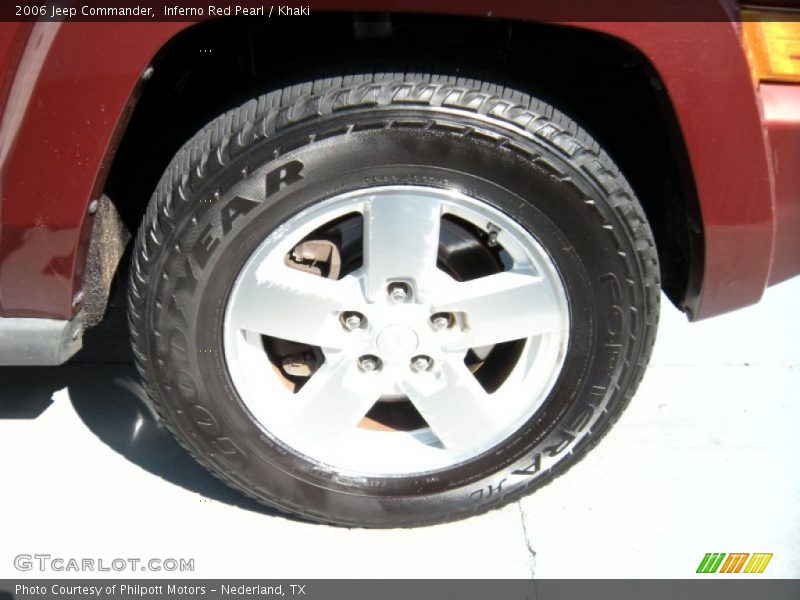 Inferno Red Pearl / Khaki 2006 Jeep Commander