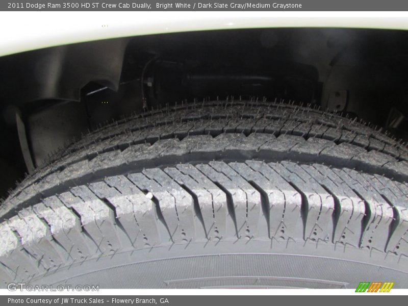 Bright White / Dark Slate Gray/Medium Graystone 2011 Dodge Ram 3500 HD ST Crew Cab Dually