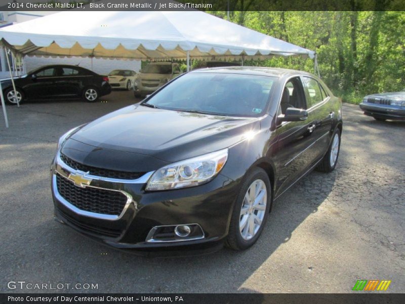 Black Granite Metallic / Jet Black/Titanium 2014 Chevrolet Malibu LT
