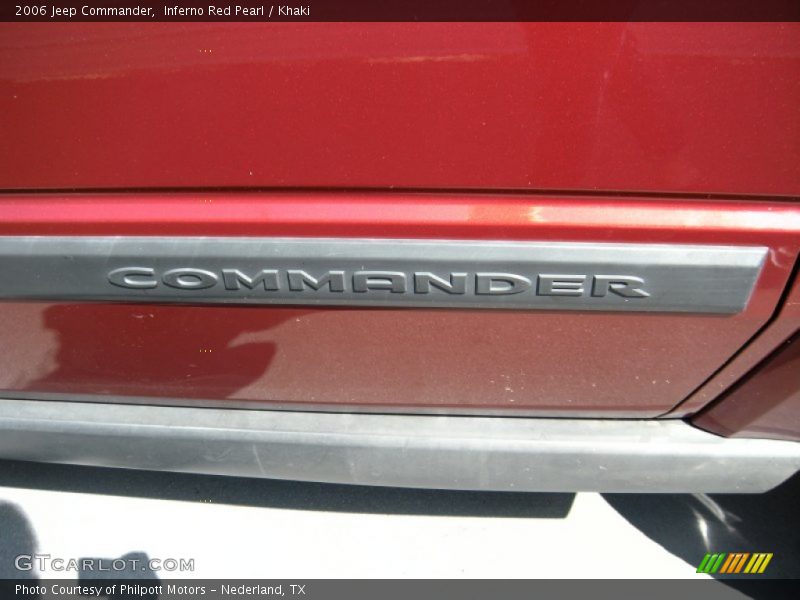 Inferno Red Pearl / Khaki 2006 Jeep Commander