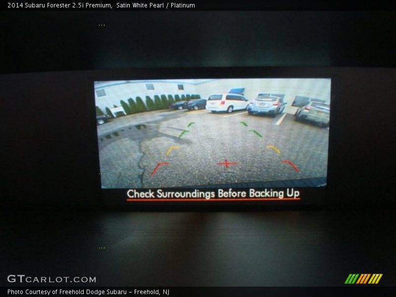 Satin White Pearl / Platinum 2014 Subaru Forester 2.5i Premium