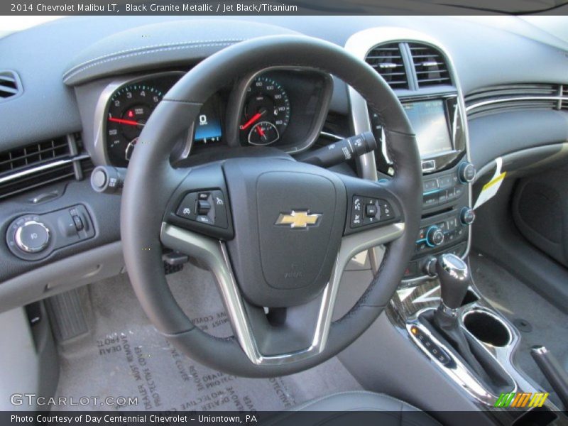 Black Granite Metallic / Jet Black/Titanium 2014 Chevrolet Malibu LT