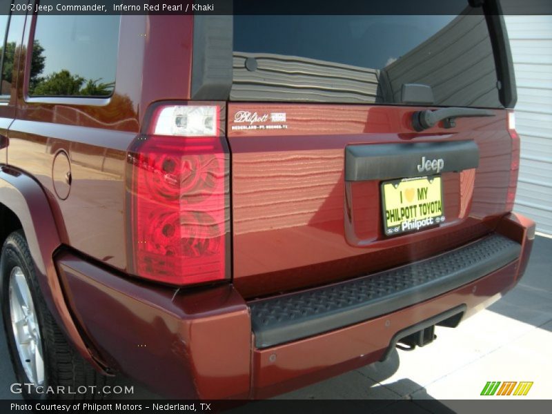 Inferno Red Pearl / Khaki 2006 Jeep Commander
