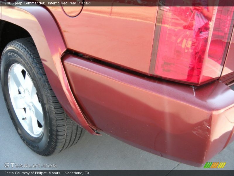 Inferno Red Pearl / Khaki 2006 Jeep Commander