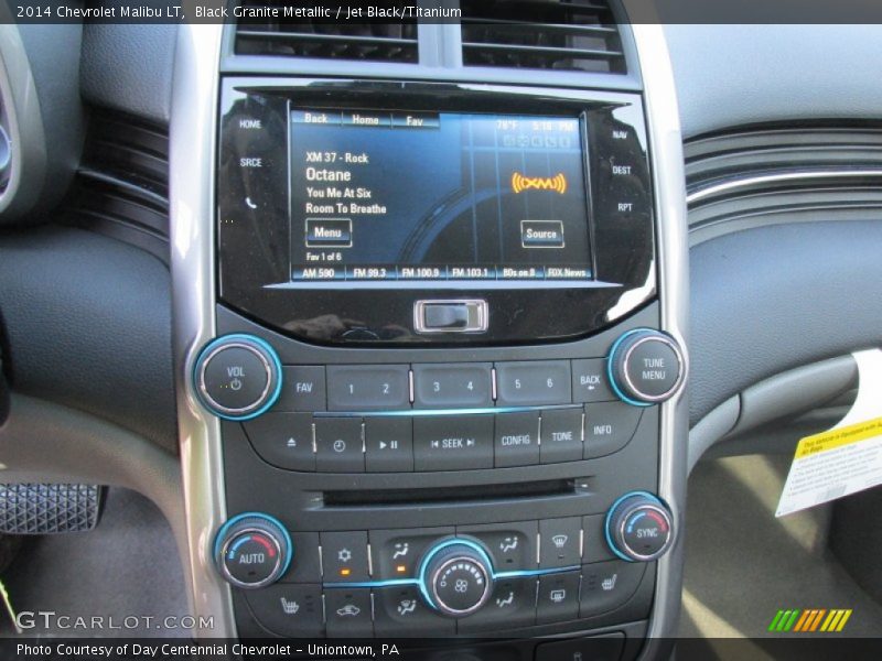 Black Granite Metallic / Jet Black/Titanium 2014 Chevrolet Malibu LT