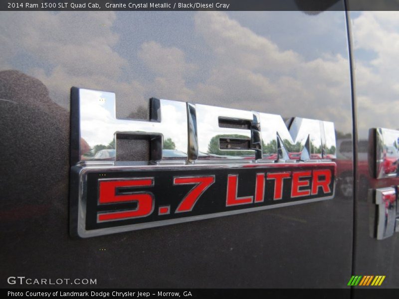 Granite Crystal Metallic / Black/Diesel Gray 2014 Ram 1500 SLT Quad Cab