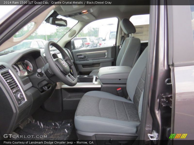 Granite Crystal Metallic / Black/Diesel Gray 2014 Ram 1500 SLT Quad Cab