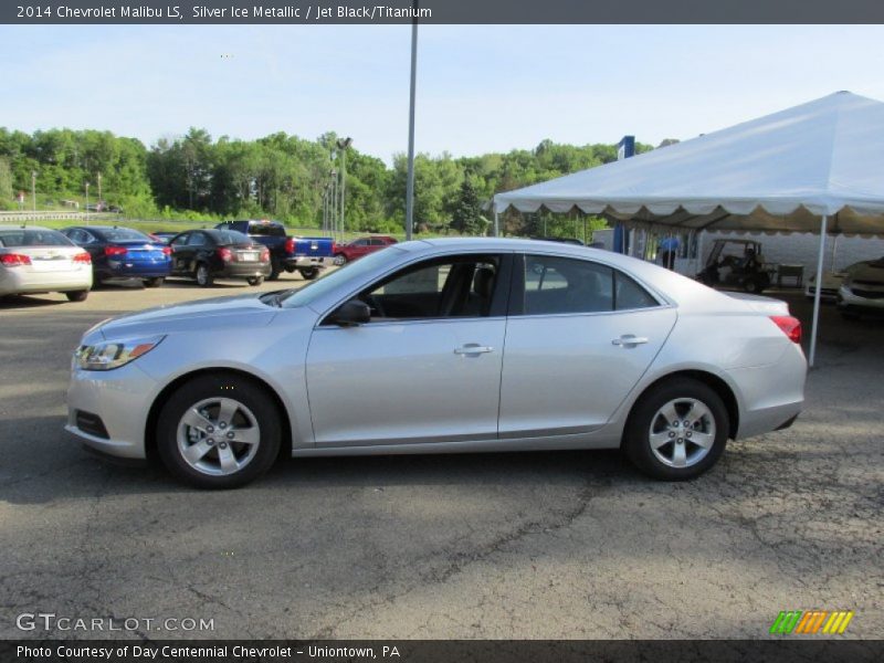 Silver Ice Metallic / Jet Black/Titanium 2014 Chevrolet Malibu LS
